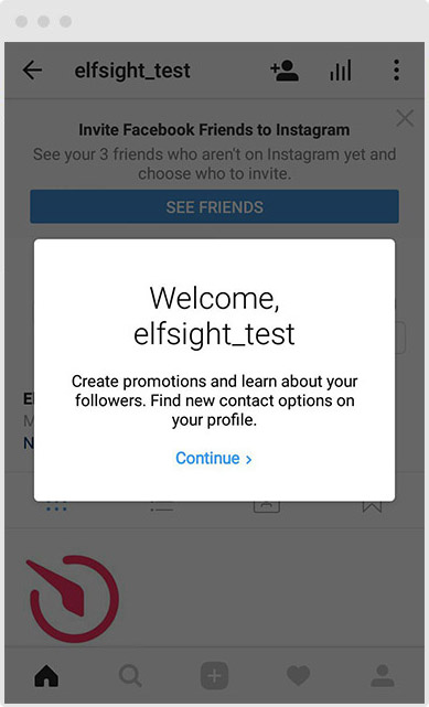 official Instagram business account