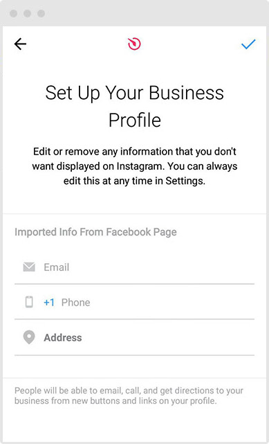 Fill in the company contacts