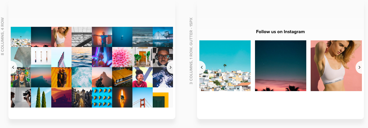 Flexible content grid
