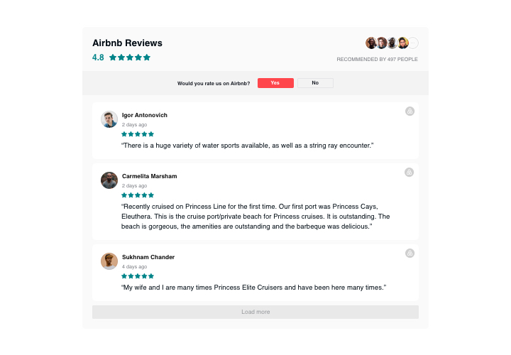 WordPress Airbnb Reviews plugin
