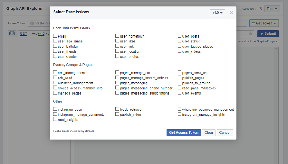 Check the required option