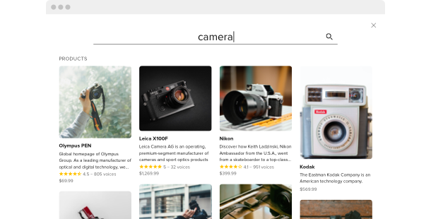 A handy Google search bar for your users to find the needed content on your site