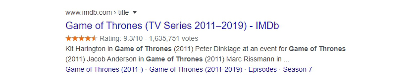 review snippet example