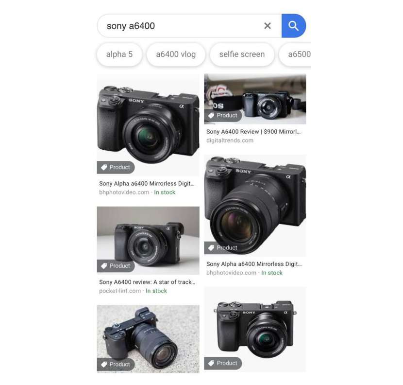 types of pages to use product snippets