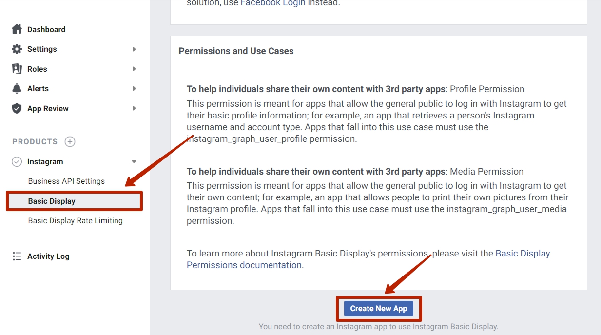 Set up Basic display