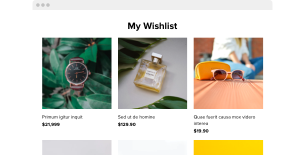 Wishlist plugin for WordPress