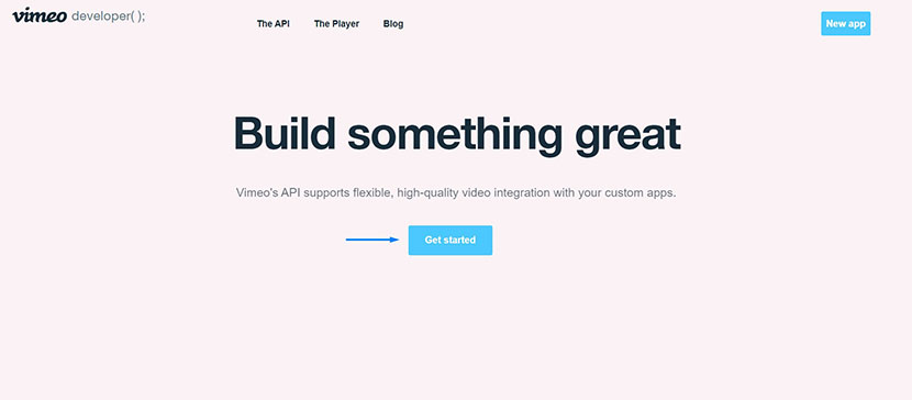 Vimeo API application