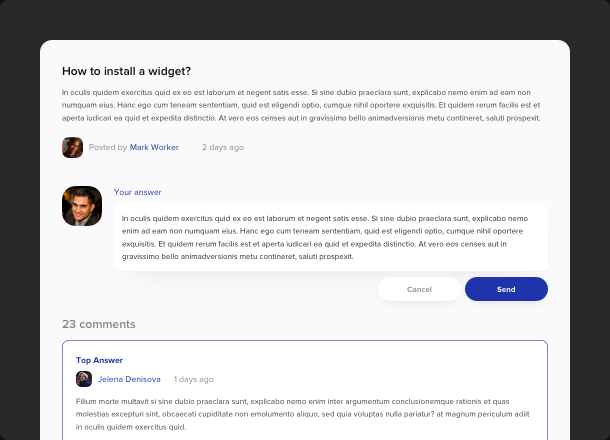 Control access for users