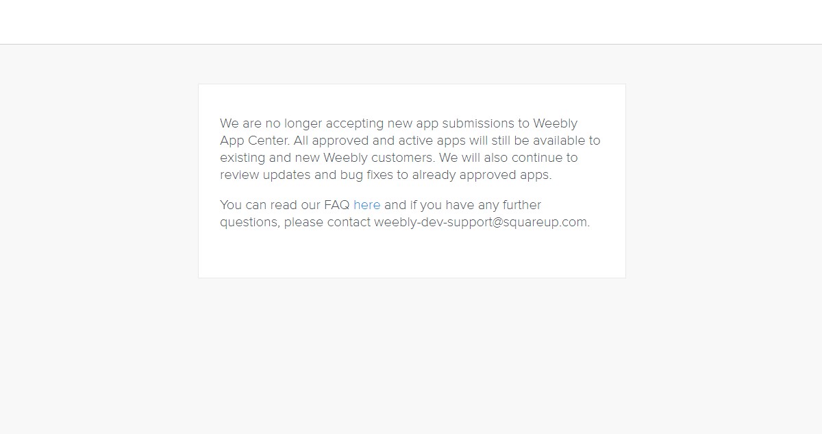 weebly developer api