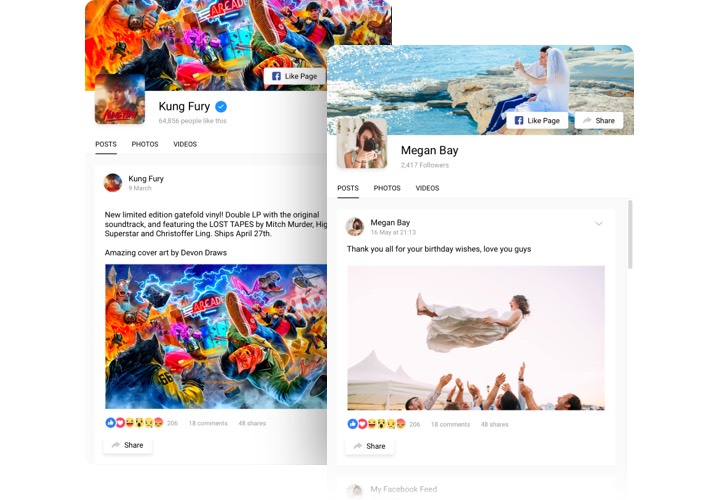 Facebook Feed app for Wix