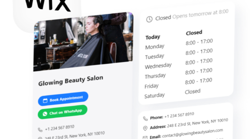 How to embed Business Hours on Wix for free?
