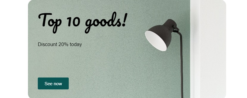 Banner widget example 1