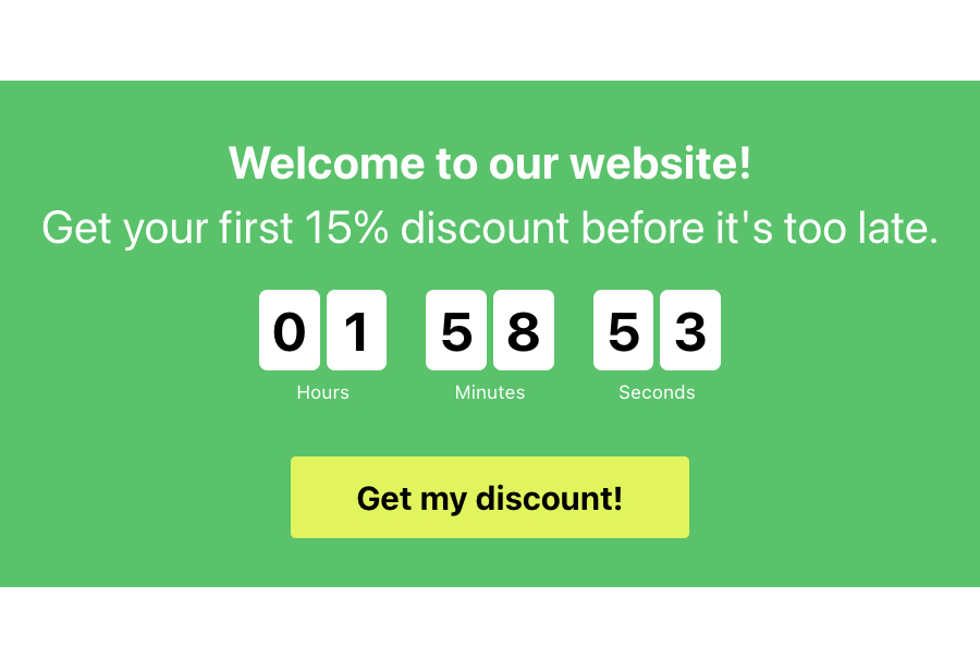 Evergreen Timer Countdown Timer template for Shopify