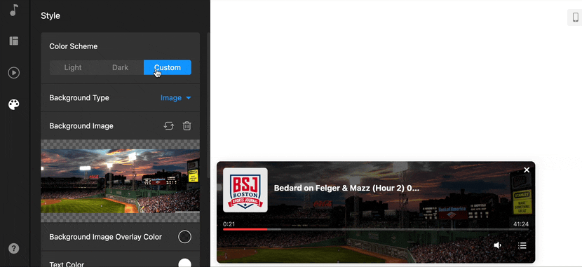Personalize Podcast Player appearance for WordPress