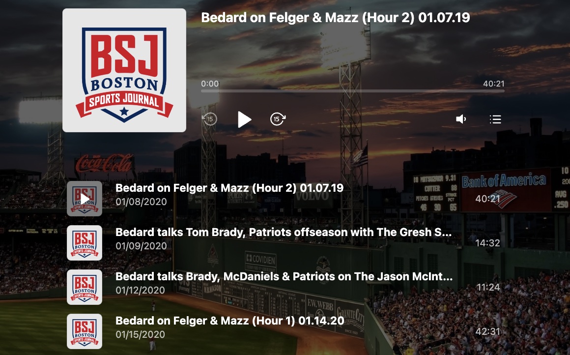Sport Journal Podcast Player template for WordPress