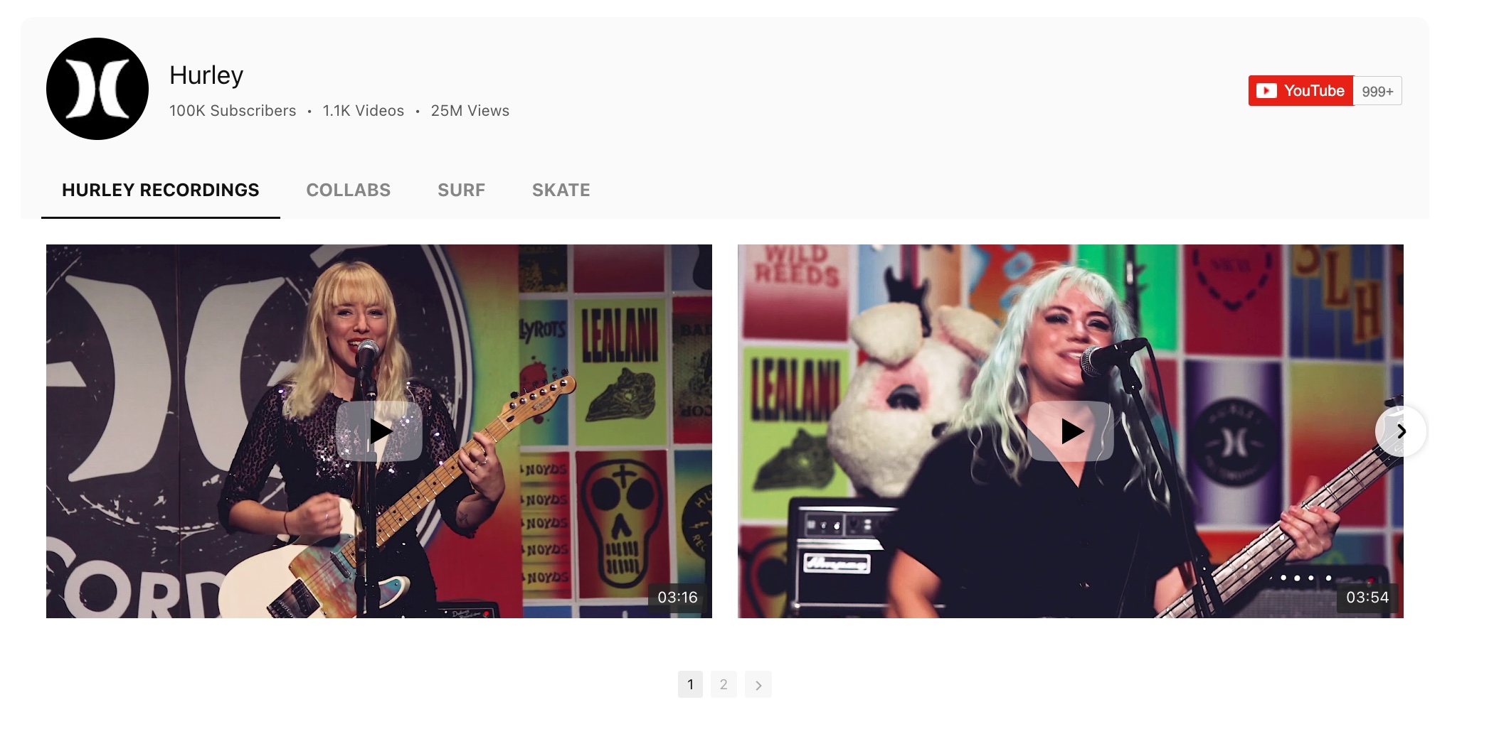 YouTube Gallery Widget Example 3