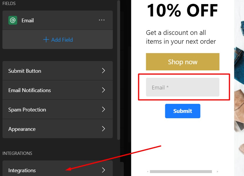 Mailchimp Popup Integration - step 3