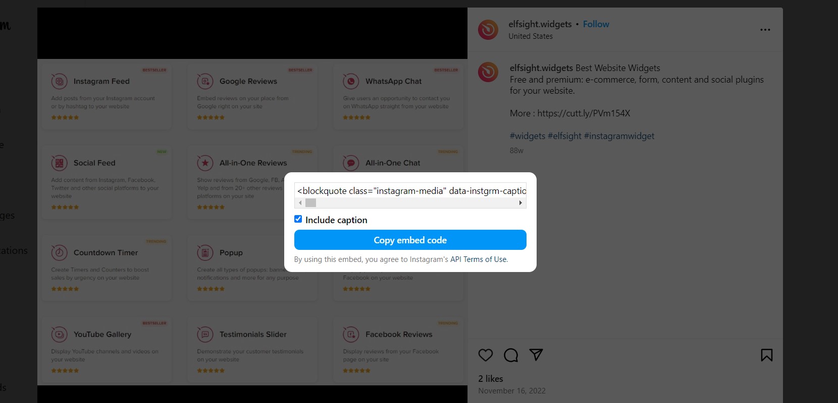Embed Instagram Feed: Embed Post