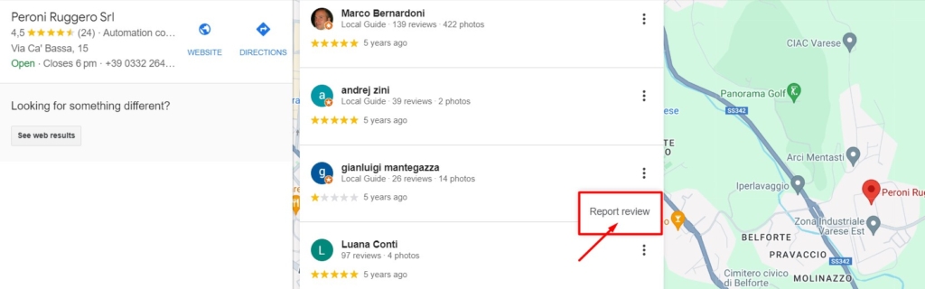 Report a review