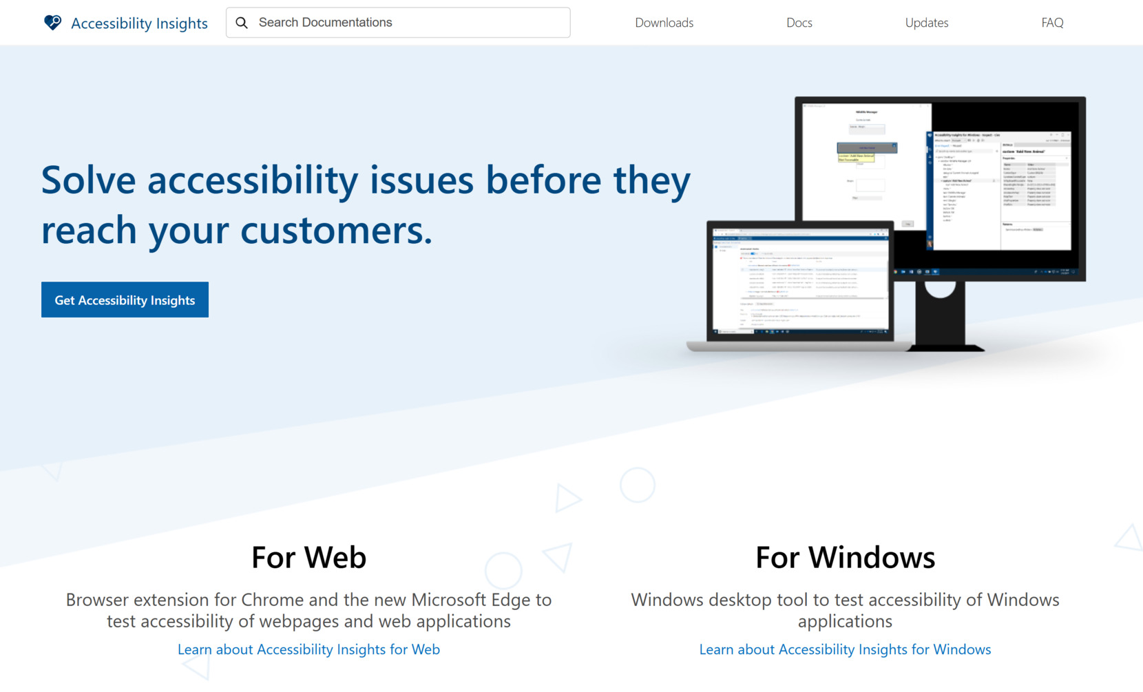 Web accessibility checkers - Accessibility Insights