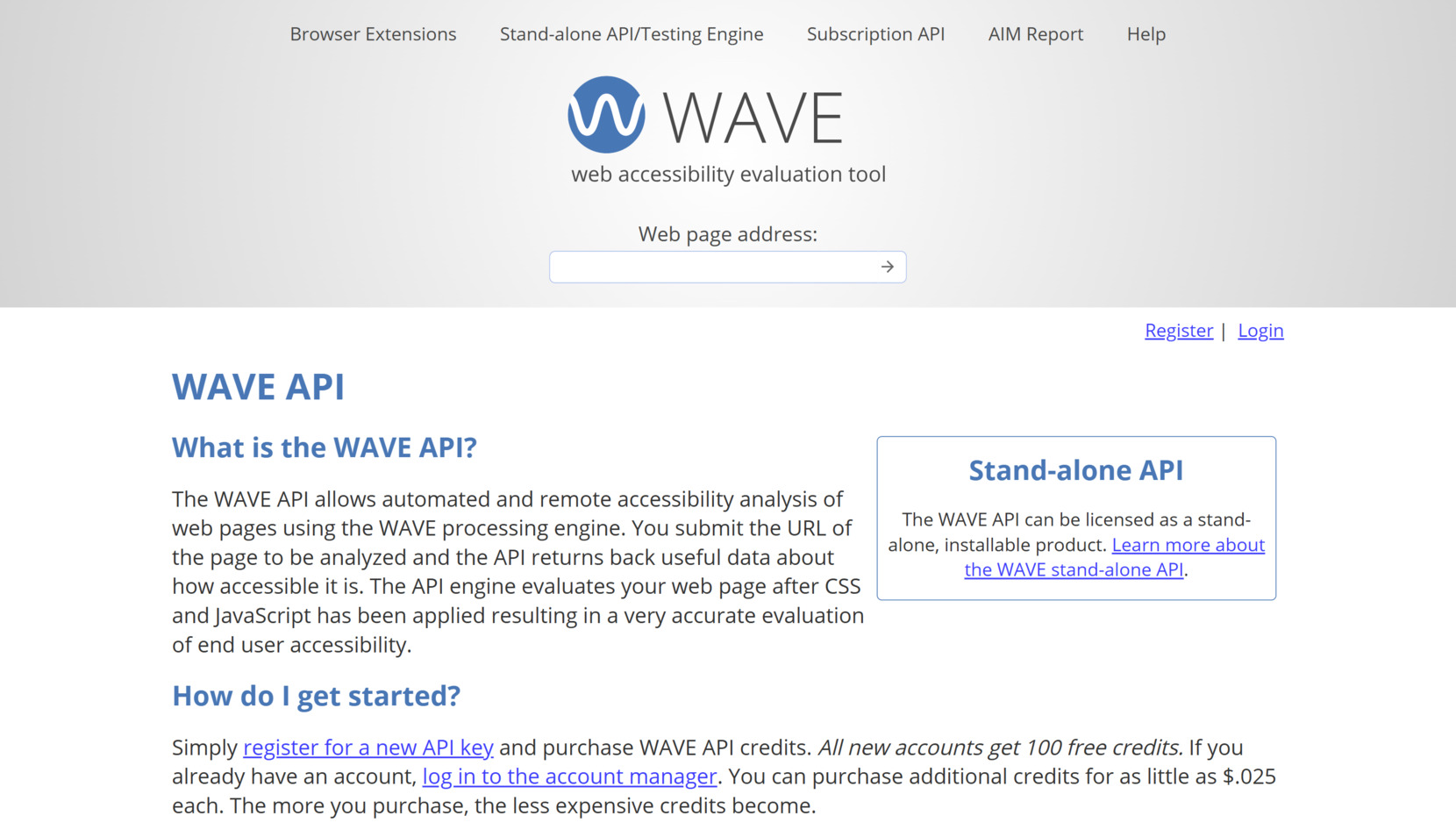 Web accessibility software - WAVE