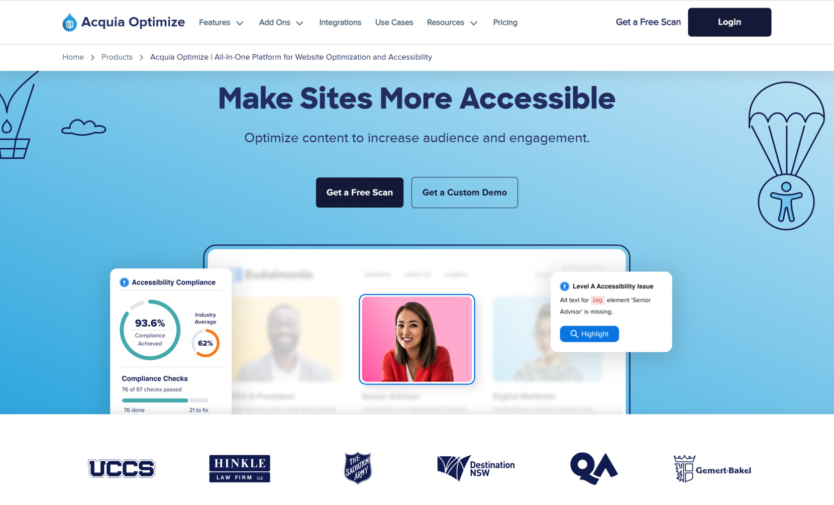 Accessibility developer tools - Acquia Optimize