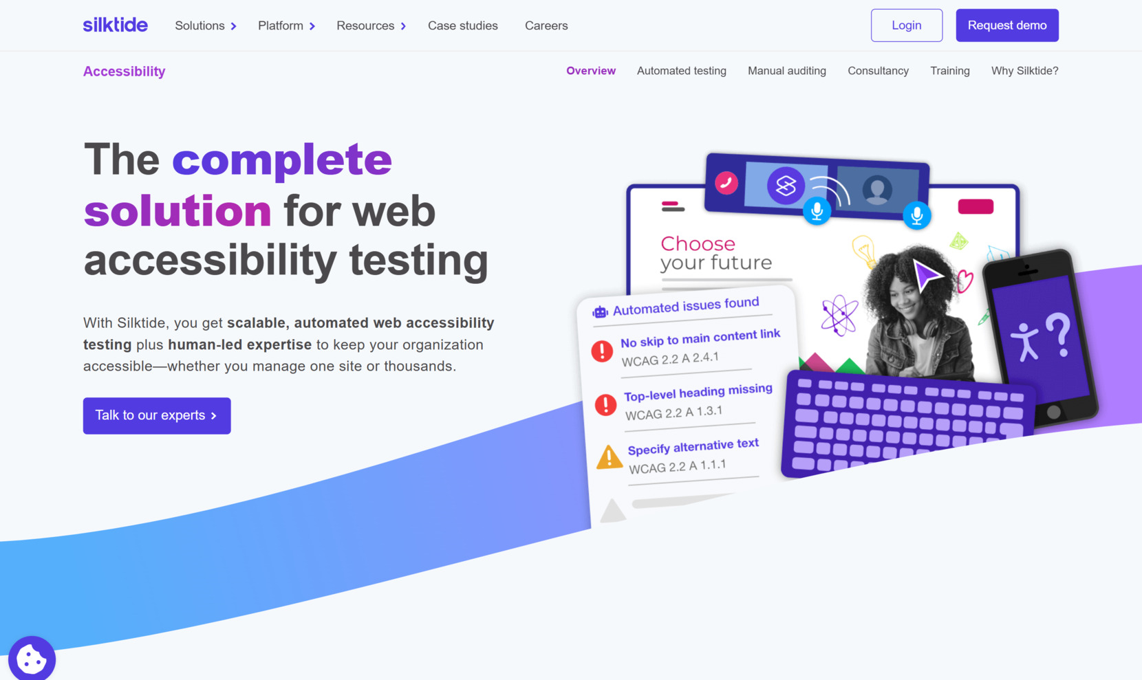 Web accessibility solutions - Silktide