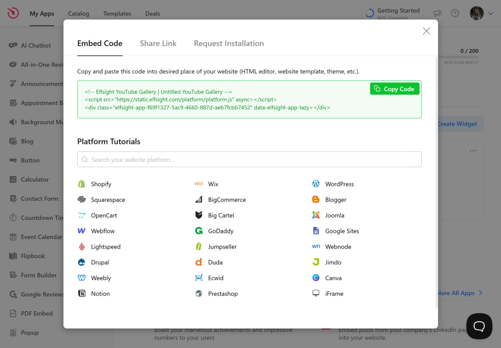 Embed YouTube videos to Squarespace