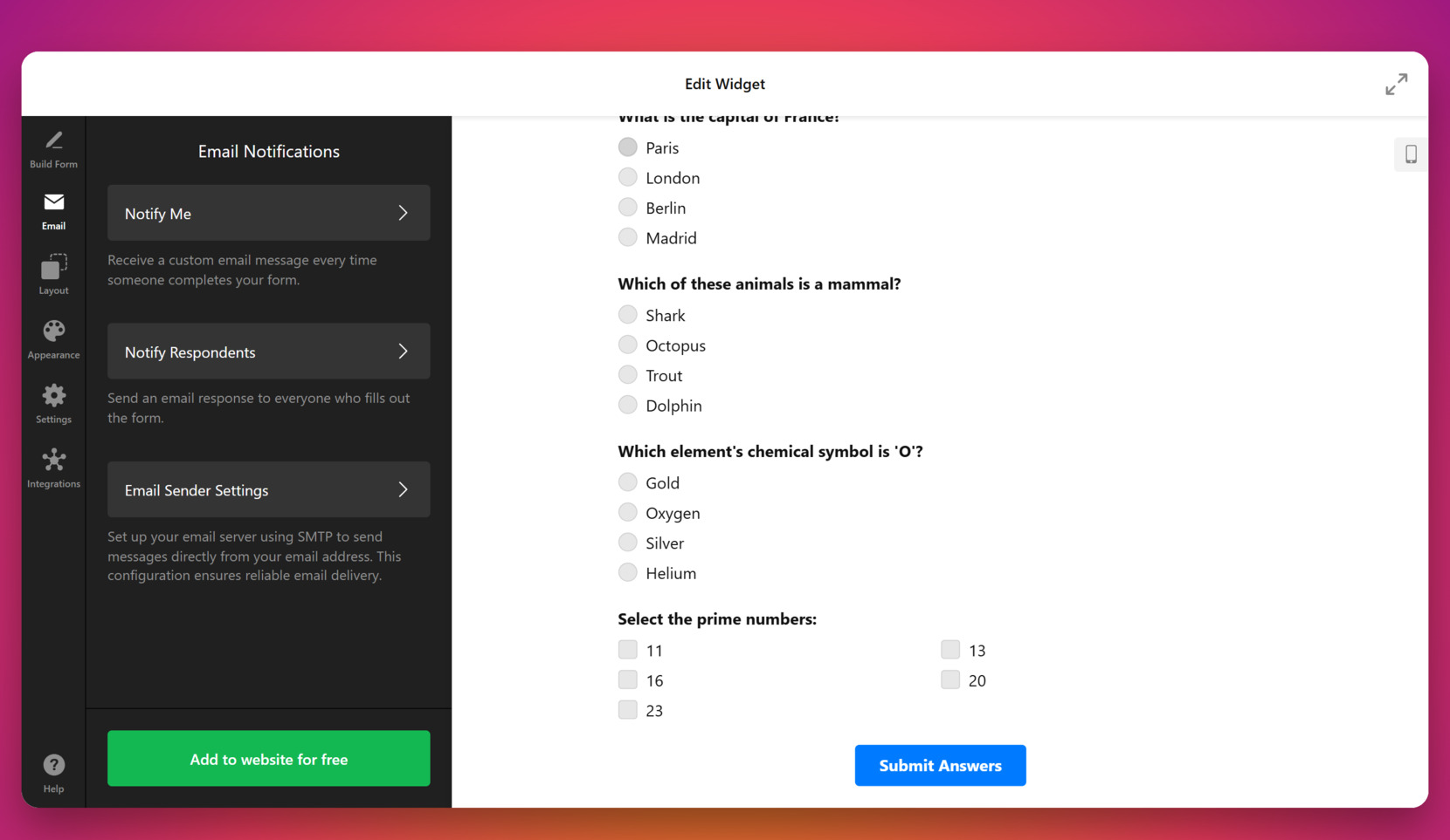 E-Mail-Benachrichtigungen aktivieren