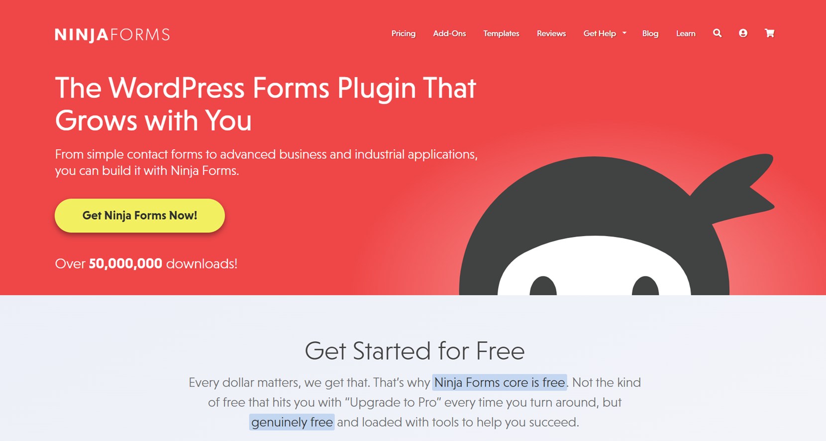 Ninja Forms builder for WordPress