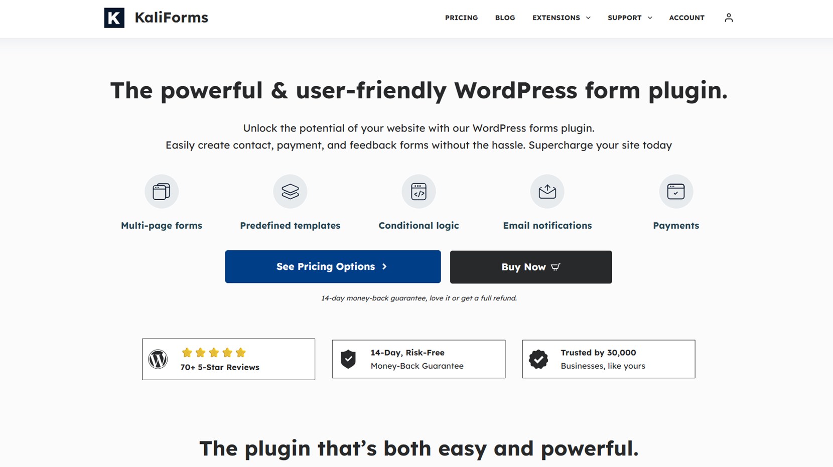 Kali Forms WordPress form builder