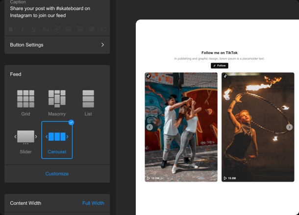 Гибкий дизайн виджета, совместимый с любым устройством