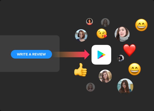 Call-to-Action-Buttons um weitere neue Reviews zu erhalten