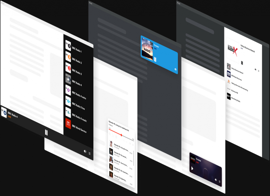 Machen Sie Ihre online Radio Player bemerkbar oder kompakt