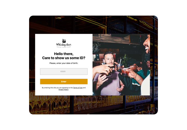 Widget Vérification de l'age pour Facebook Page