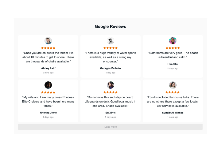 Widget Avis Google pour jQuery