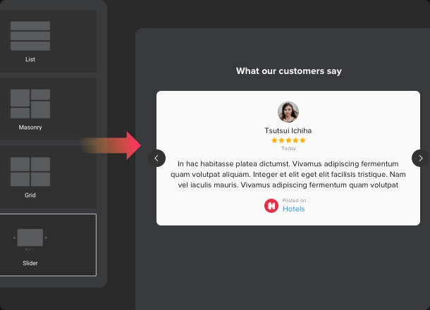Complètement modulable pour votre propre design