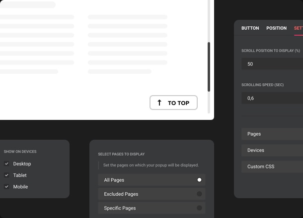 Visualizza il pulsante quando e dove ti serve. Migliora la UX