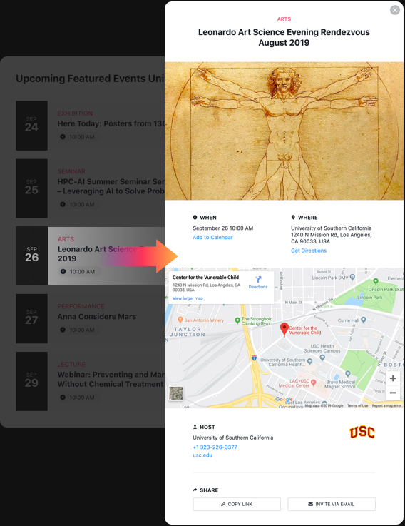 あらゆるタイプのイベントを簡単に作成したり、アレンジする