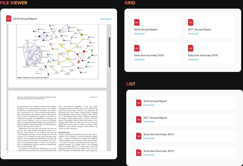 ユーザーにとってスムーズなファイルの表示とダウンロード